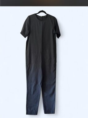 COS Black Short-Sleeve Jumpsuit